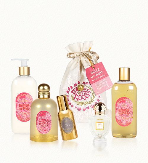 Perfume for women | Organdy pouch | Eau de toilette, shower gel