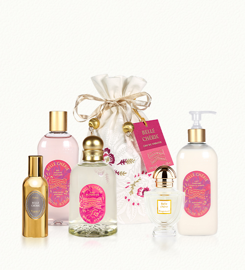 Parfum femme | pochon d'organdi | Eau de toilette, gel