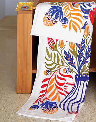 Le drap de douche Fleurs des champs