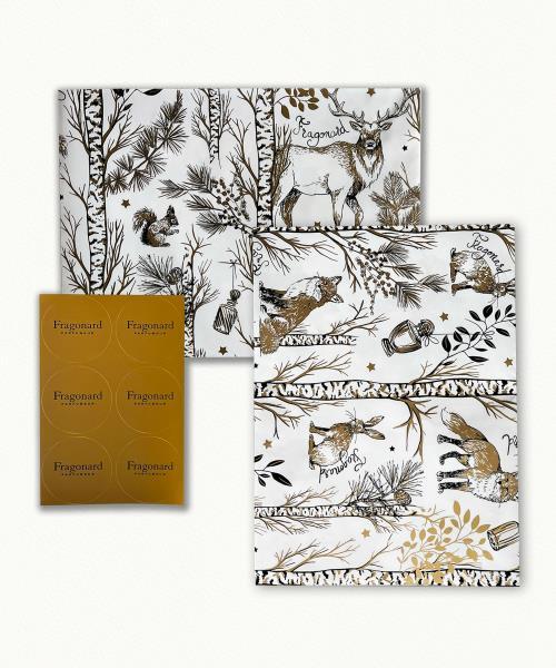 2 Geschenkpapier-Bogen