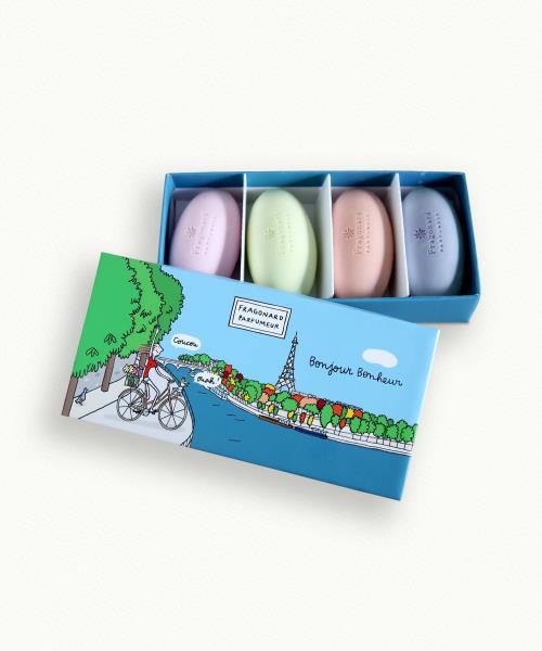 Set of Soaps Bonjour Bonheur