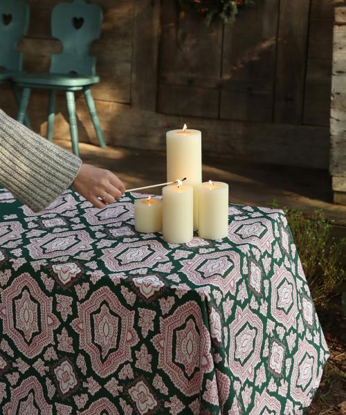 Nappe en coton Ornement Vert