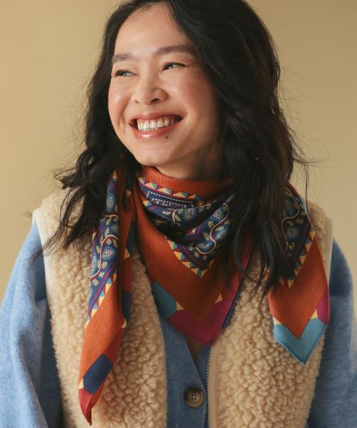 Foulard quadrato Galon Baltique