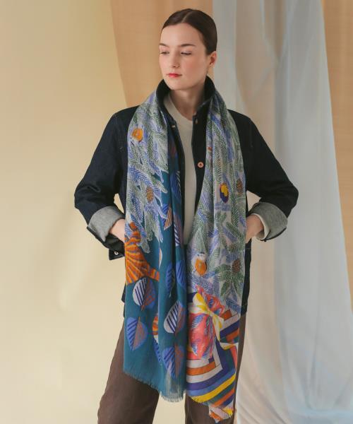 Wollschal Joyeux Sapin