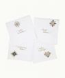 Lot de 4 Serviettes de table Bonheur