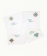 Lot de 4 Serviettes de table Bonheur