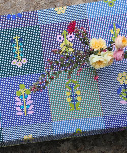 Tischdecke Jardin Fantastique blau