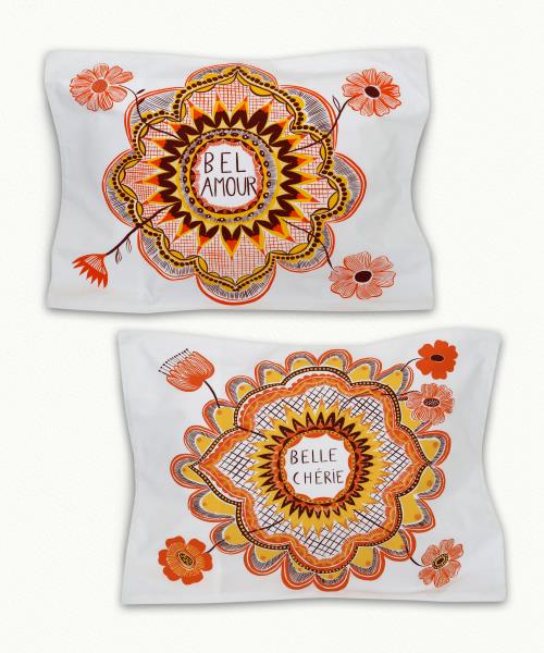 Set of 2 Bel Amour pillowcases
