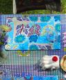 Set de table réversible Jardin Voyageur (Bleu clair)
