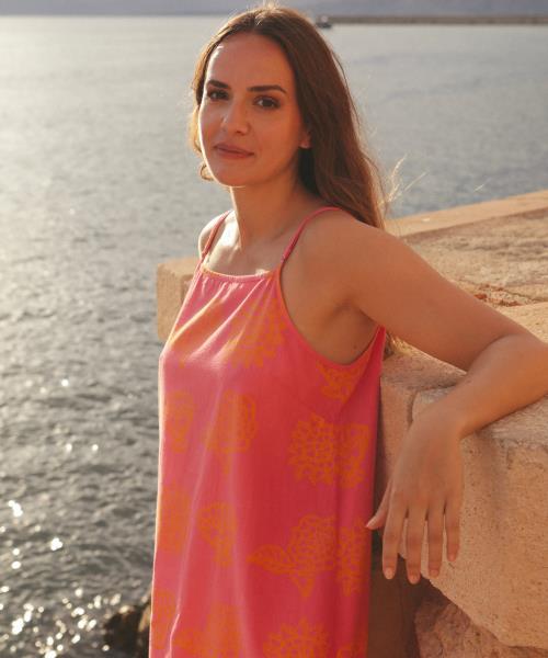 Rosa Dress in Coup de Soleil Print