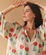 Mayanka Fleur Double Print Blouse