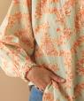 Anika blouse in cotton with Toile d’ Oranger print