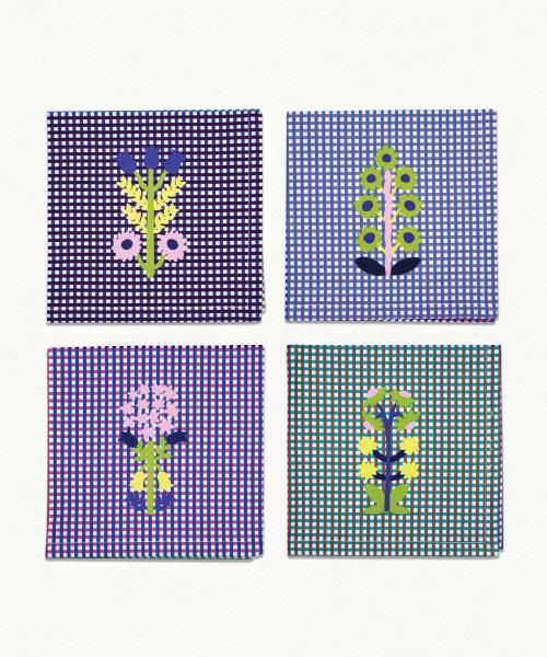 4 Servietten Jardin Fantastique