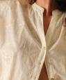 Louisa blouse in cotton with Floreal embroidery