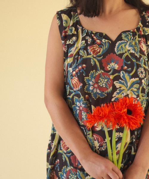 Robe Isaure imprimé Jardin Secret