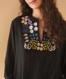 Blouse Doriane en gaze de coton broderie Mille Fleurs