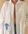 Chemise Mario en coton broderie Paisley