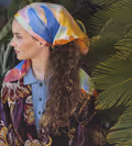 Jardin Des Songes poncho-shawl