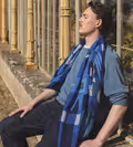 Cactus Magique wool shawl