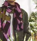 Cactus Magique wool shawl
